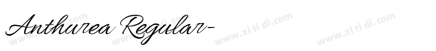 Anthurea Regular字体转换